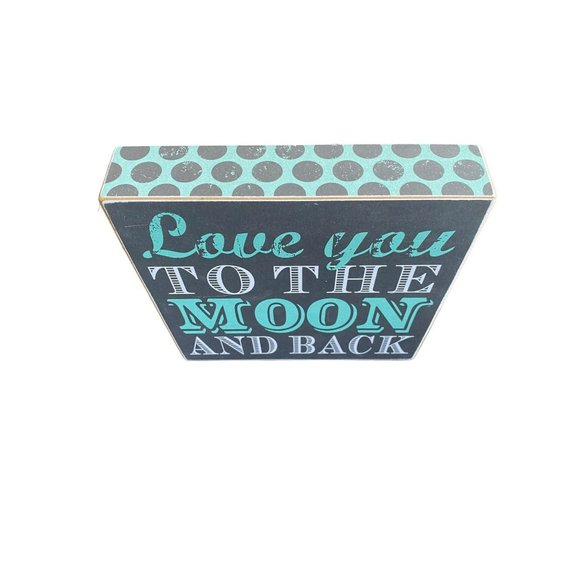 Box Sign - Love you To the Moon and Back 8"x8"x1.75" Kids Art - Picture 2 of 8